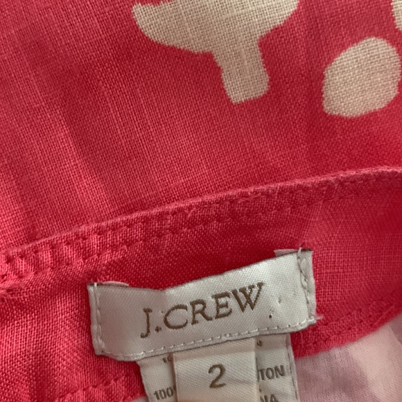 J. Crew Linen Pink Dress Size 2 - Picture 4 of 5